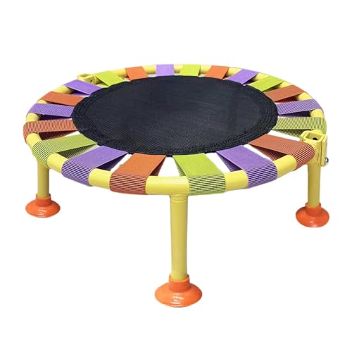 EsEico Zusammenklappbares Mini-Trampolin – Fitness-Trampolin mit maximaler Belastung von 65 kg | Trainingstrampolin mit kleinem Rebound | leises Mini-Trampolin | faltbares Fitness-Trampolin zum