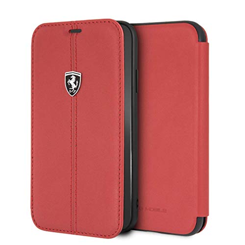 Ferrari luxe boekmodel voor iPhone XR - Rood