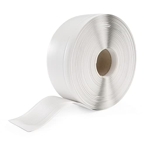 QUEST PVC Weichsockelleiste Sockelleiste Knickwinkel ohne Klebeband, 70x20mm, 25m lang, weiß