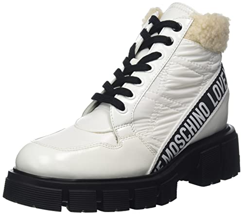 Love Moschino Damen Ja21265g0fjh910a38 Stiefelette, Weiß, 38 EU