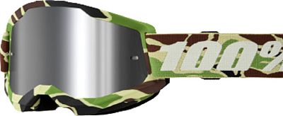 100 Percent Strata 2 War Camo, Crossbrille verspiegelt