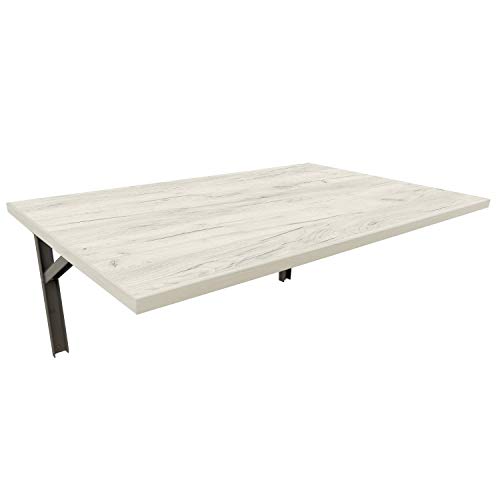 mikon 100x50 Wandtisch Wandklapptisch Küchentisch Schreibtisch Esstisch | Weiss Craft