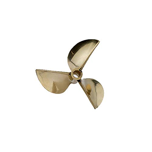 Jodriva 1PC Kupfer Propeller Prop P1.4 P1.6 P1.7 Durchmesser 67mm 70mm 72mm 6,35mm 1/4" Nitro Benzin RC Boot Marine Yacht Wasserfahrzeuge Bootspropeller(D67mm P1.7)