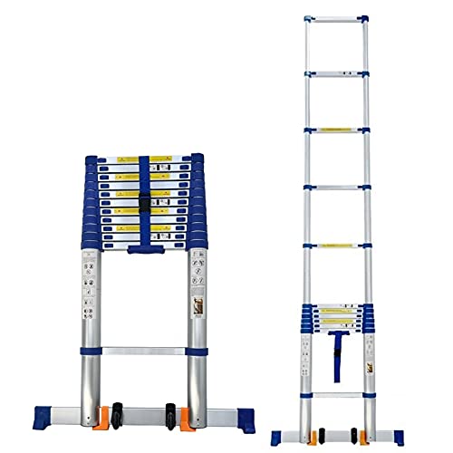 Teleskopleitern Mehrzweck-Ausziehleiter Teleskopleiter 8 m/7 m/6,2 m/5 m/4,2 m/3,8 m/2,6 m Teleskopleiter für Dachzelt, Aluminium-Auszieh-Teleskopleitern für Wohnmobil-Attrappen Ambitious