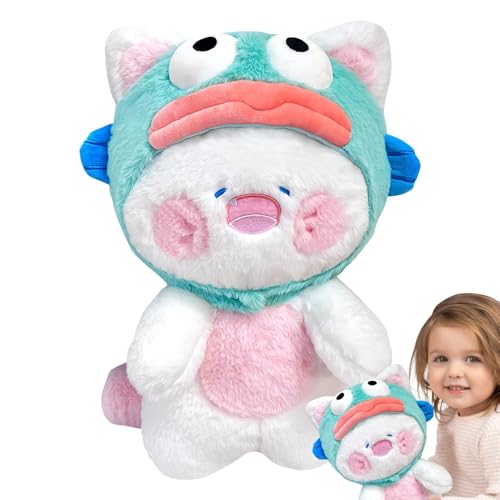 Takluu Plüschtierpuppe, Stofftier-Plüschtiere - Gefülltes Capybara Ugly Fish Transformation Plüschtier | Lebendiges und interessantes Stofftierspielzeug für Spielzimmer, Kinderzimmer, Couch,