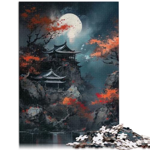 Puzzles für Puzzles mit traditionellen asiatischen Orten. Puzzles für Erwachsene, 1000-teiliges Holzpuzzle. Schwierige, anspruchsvolle Puzzles. Herausforderndes Spiel (50 x 75 cm).