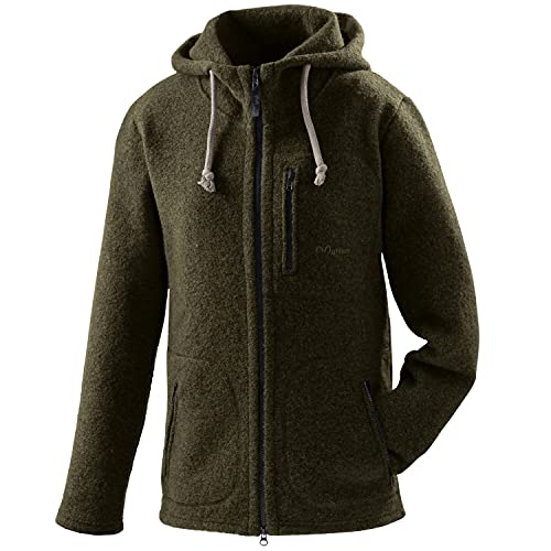 Mufflon - Bob - Wolljacke Gr XL schwarz/oliv