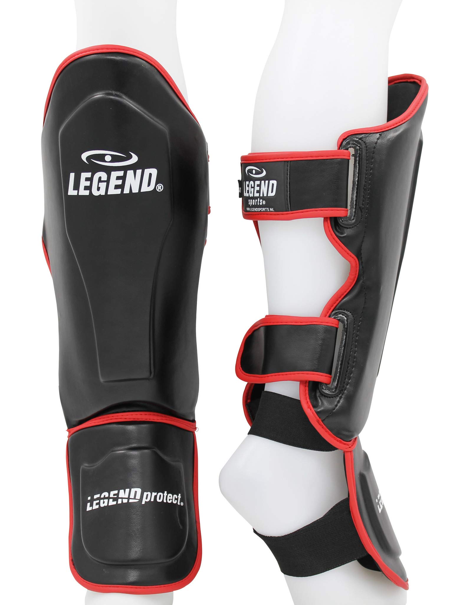 Legend Sports schienbeinschoner Bestunisex schwarz/rot Größe XS