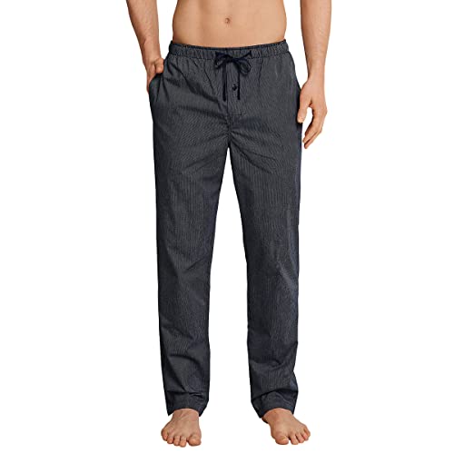 Schiesser Herren Mix and Relax Hose Lang Schlafanzughose, Blau (Dunkelblau 803), XX-Large (Herstellergröße: 056)