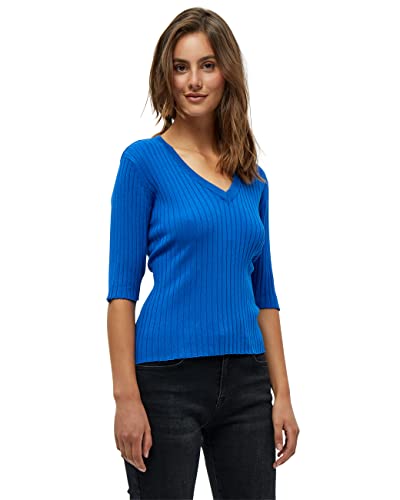 Peppercorn Damen Tana Rib Knit 16 Rippstrick, Gladious Blue, XXL EU