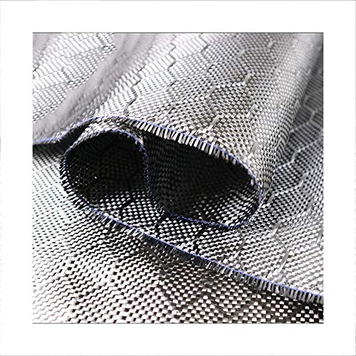 SOFIALXC Carbon Faserstoff Stofftuch 240g/m2 Hexagon Jacquard Breite 50cm, Länge 100cm