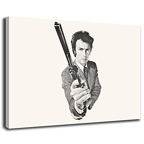 Artis Prints Leinwandbild Magnum Force, Hollywood - Clint Eastwood, Film, Klein bis XXL, Inneneinrichtung - Wohnzimmer - Wohnung, Dekoration