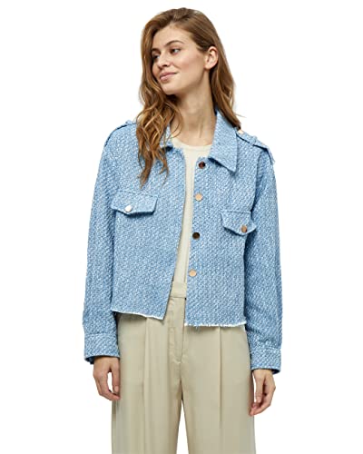 Peppercorn Minessa Shirt Jacke | Jacke Damen In Blau | Frühling Mantel Damen | Größe Xl