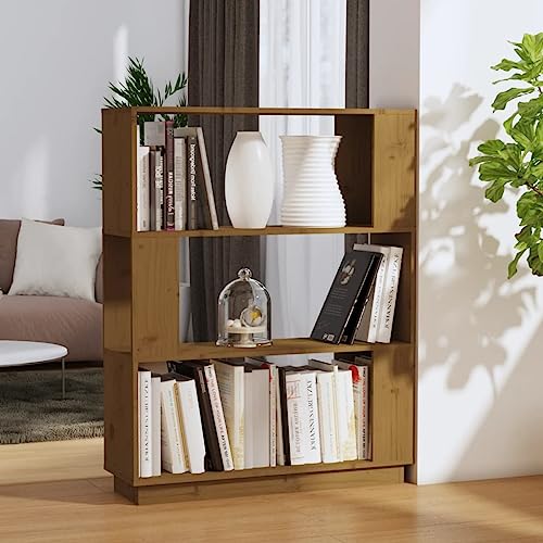 csderty Regal, Bücherregale & StandregaleBücherschrank/Raumteiler Braun 80x25x101cm Massivholz