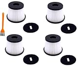 ZEMNLO Staubsauger-HEPA-Filter-Ersatz, for Hyundai H-VCH06 h-vch07, Zubehör for Handstaubsauger-Filterteile Wartung von Vakuumfiltern(Size:4pcs)