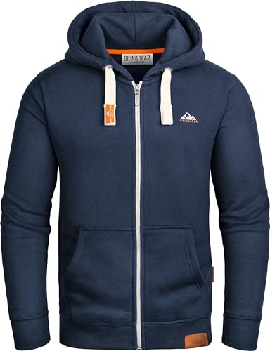 Grin&Bear Herren Kapuzenpullover Navy, M, GEC022