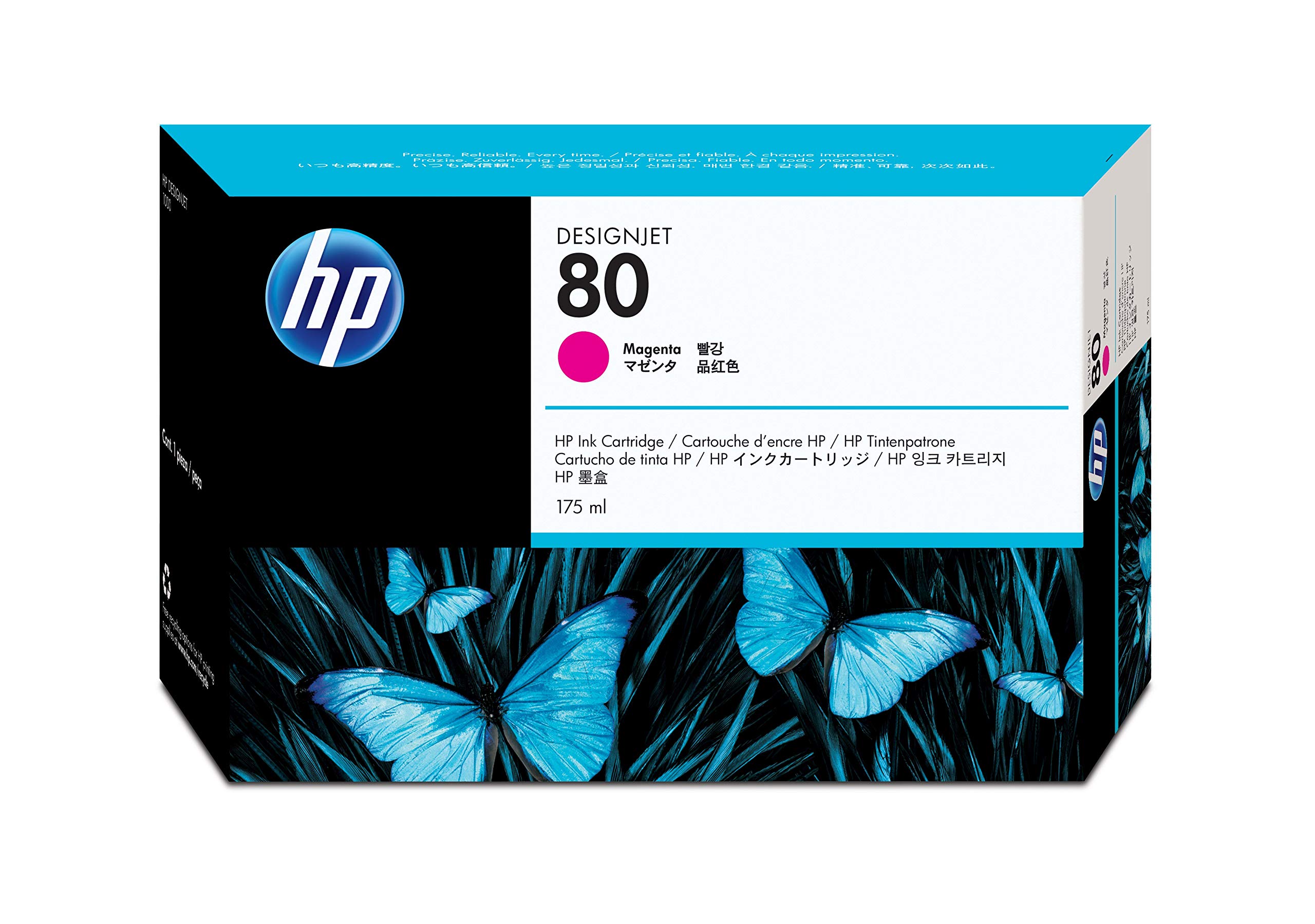 HP 80 Magenta Original Tintenpatrone, 175 ml