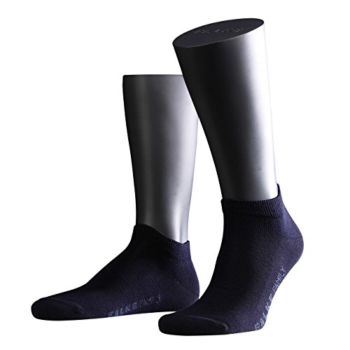 FALKE Herren Sneakersocken Family, 94% Baumwolle, 1 Paar, Blau (Dark Navy 6370), Größe: 39-42