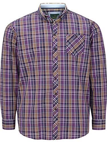 Charles Colby Herren Langarm Hemd Duke Lyn lila 3XL (XXXL) - 47/48