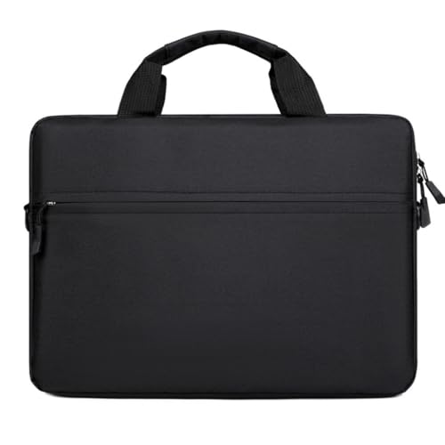 Schlanke Laptop-Schutzhülle mit Schultergurt für 14/15,6 Zoll Notebooks, Tasche für den täglichen Gebrauch und Geschäftsreisen, Schwarz