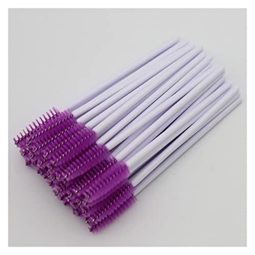 Aqxyxsw Weiße Einweg-Mikro-Wimpernbürsten, 1000 Stück Mascara-Zauberstäbe, Applikator-Zauberstabbürsten, Wimpernkammbürsten, Make-up-Tool-Kits lingli(Color:Purple)