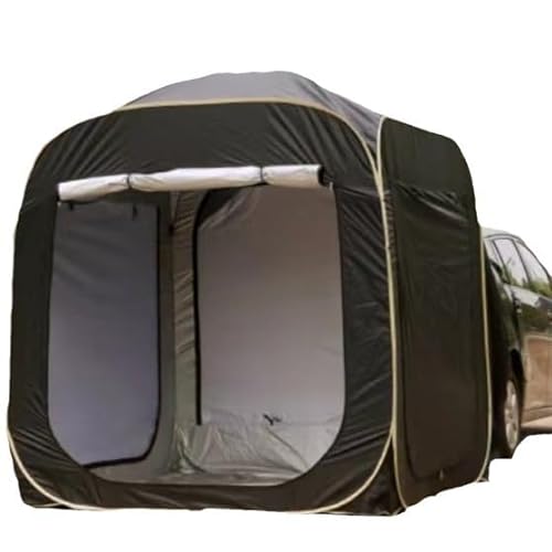 Auto Zelt Camping 2000mm Wasserdicht für Lexus GS 2015-2023, Auto Portal Heckzelt Campingzelt mit Heckklappe Auto Outdoor Hiking Zubehör,A/Black