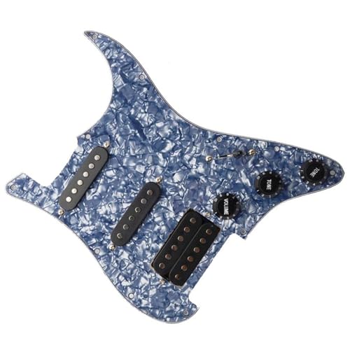 Standard-Pickguard-Tonabnehmer SSH-Schlagbrett für E-Gitarre, Tonabnehmer, vorverkabeltes Schlagbrett, Standard-Ersatzbaugruppe (Color : 5)