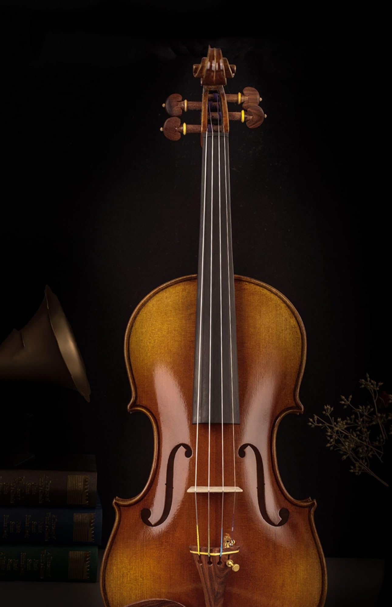 Standard Violine Konzert Solo Handgemachte Geige Natürliche Ahorn Professionelle(4/4 sandalwood)