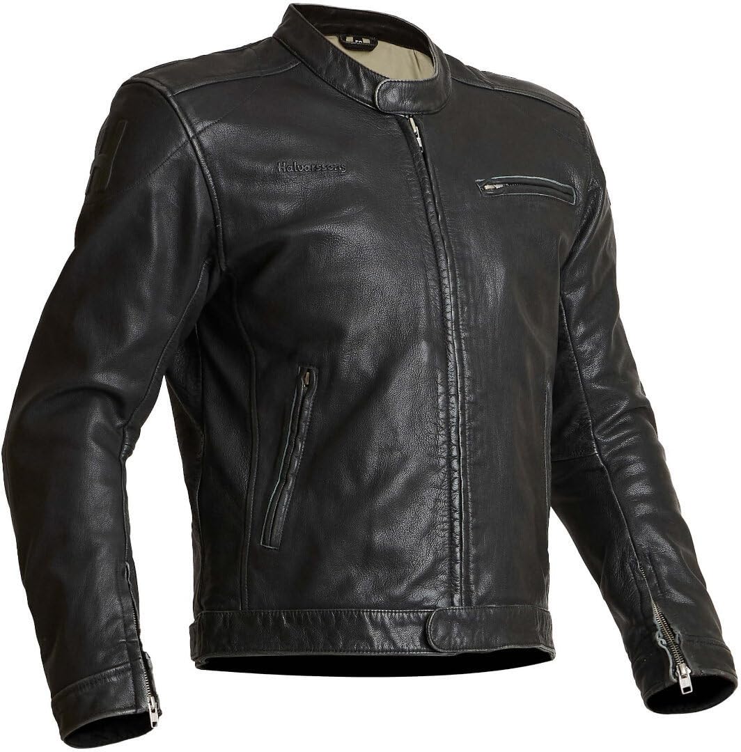 Halvarssons Idre Motorrad Lederjacke (Black,58)