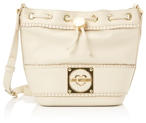 Love Moschino Damen Jc4276pp0ikf0110 Schultertasche, Elfenbein