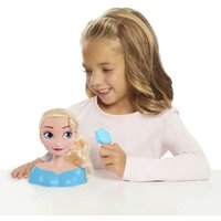 Just Play 87490-JP Disney Frozen Frisierkopf ELSA Mini 14cm mit Haarbürste für Styling-Spaß, ab 3 Jahren