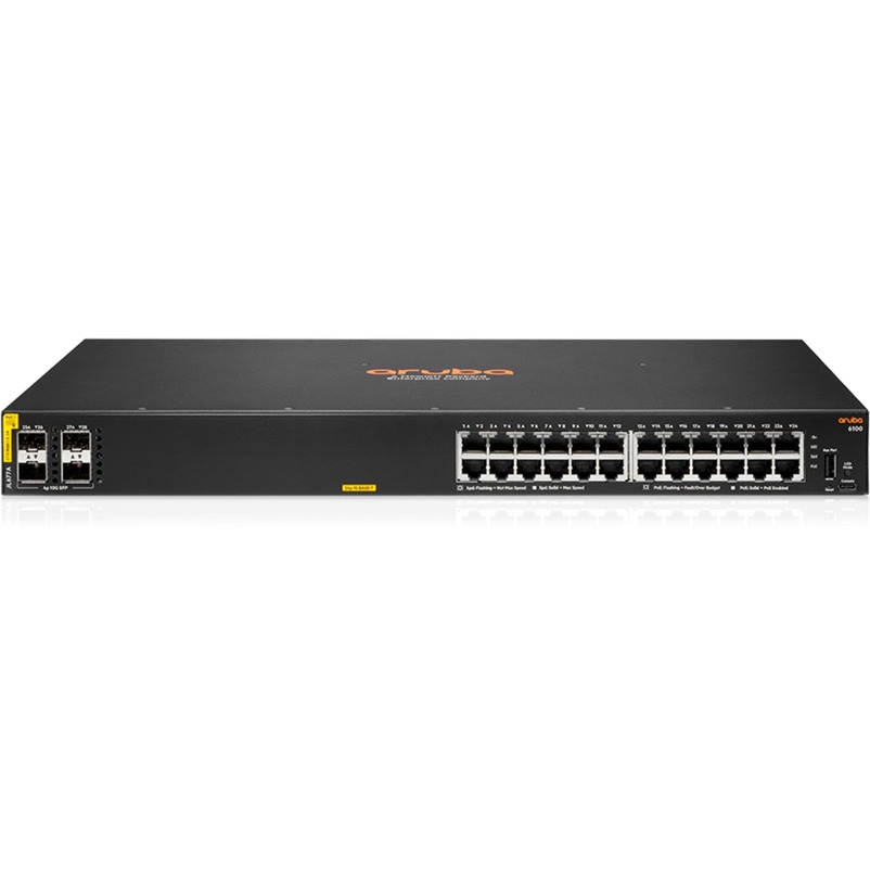 Aruba CX 6100 24G PoE+ 4SFP+ 370W, Switch