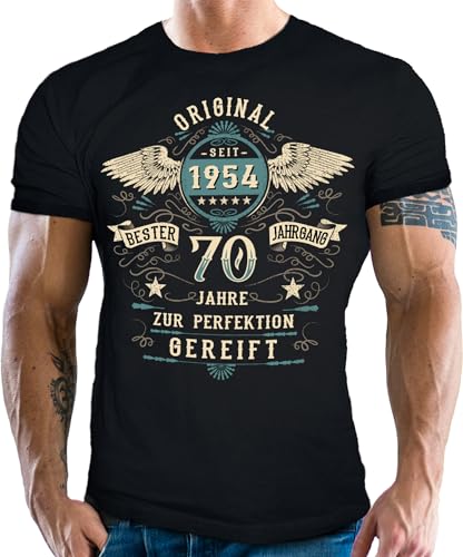 T-Shirt zum 70. Geburtstag: Original seit 1954 zur Perfektion gereift