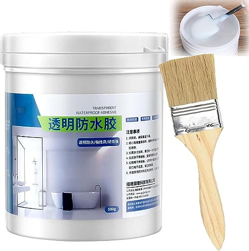 Bathroom Transparent Waterproof Glue,Super Strong Invisible Waterproof Anti-Leakage Agent Adhesive Seal Coating Agent (1 pcs)