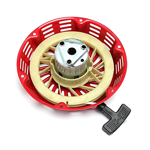 VLZUNO Seilzugstarter Rückstoß mit Flanschbecher-Set GX340 11 PS GX390 13 PS Rasenmäher-Generator-Motor Rücklaufstarterbaugruppe