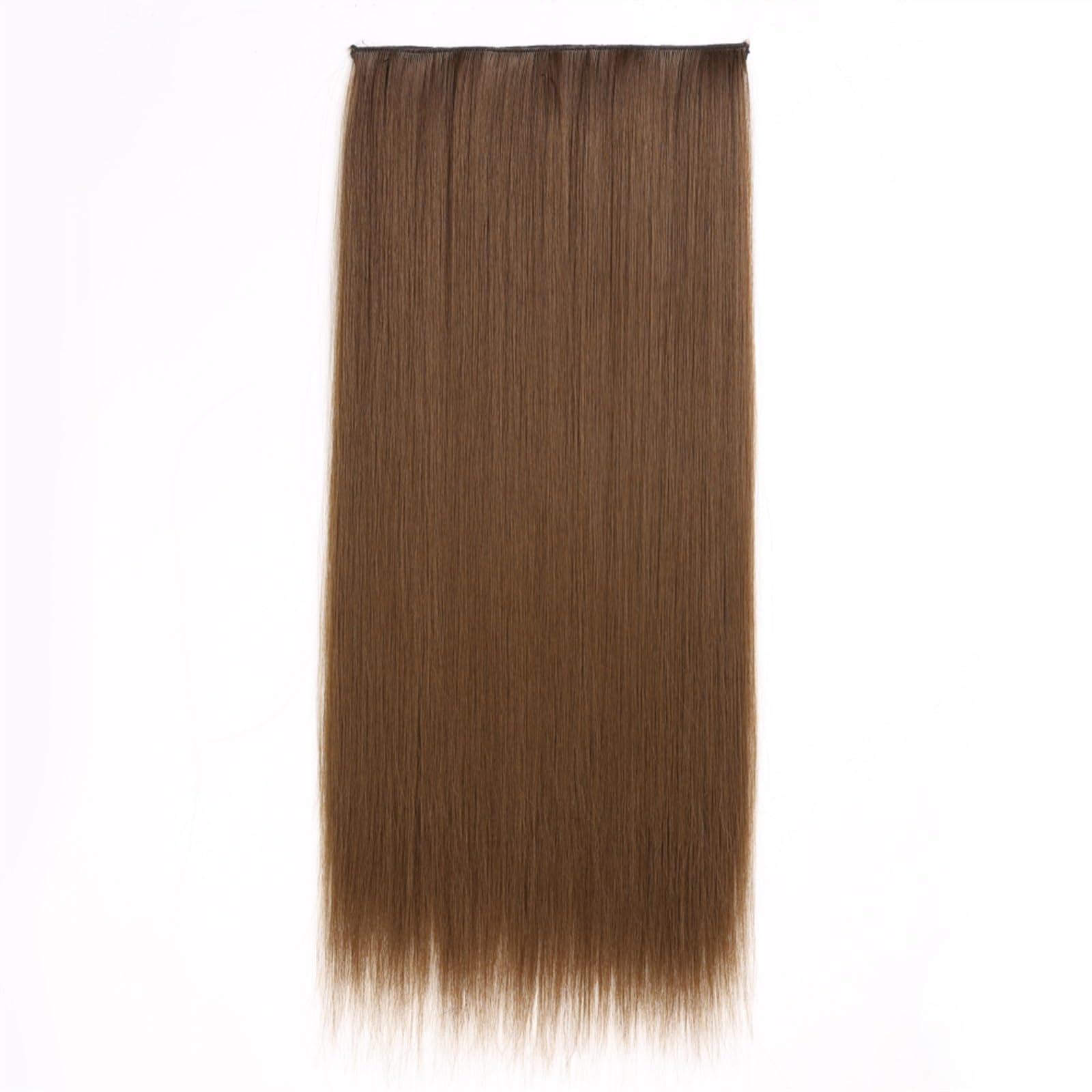 Clip-in-Haarverlängerungen Clip-in-Kunsthaarverlängerungen, 5 Clip-in-Haarverlängerungen, lange, glatte Frisur, Haarteil, Schwarz, Braun, Blond, 61 cm, Kunsthaar for Frauen Clip-in-Haarverlängerungen