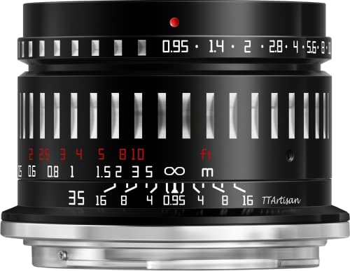 TTArtisan 35 mm F0.95 APS-C große Blende, manueller Fokus, spiegellose Kameras, für Nikon Z Mount kompatibel wie Z50