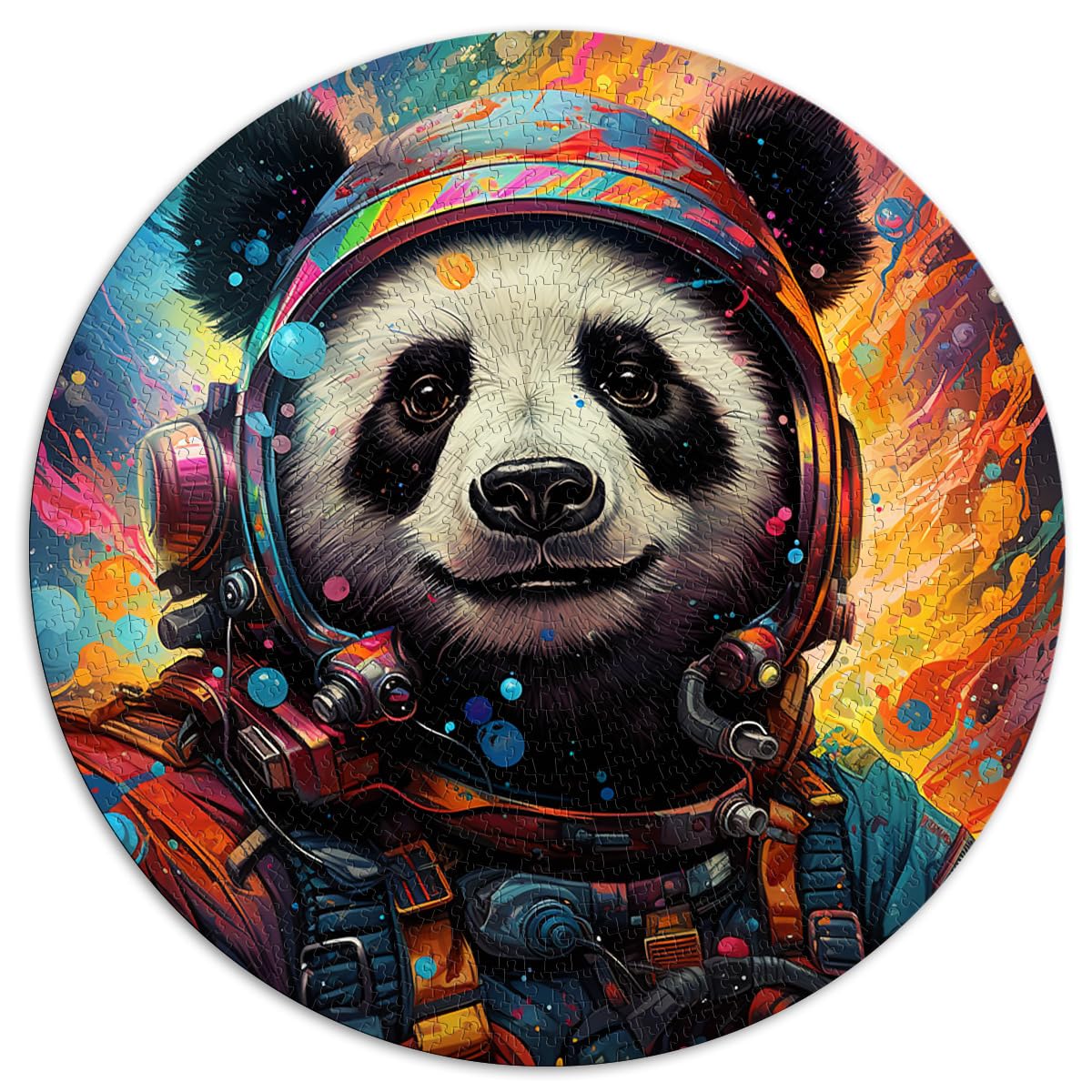 Puzzle-Geschenk, Panda-Astronaut, bunt, 1000 Teile, 67,5 x 67,5 cm, Puzzle-Spiel, Heimkunstdekor, Dekomprimieren, intellektuelles Lernspielzeug