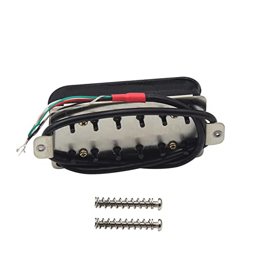 ZENGXUE Alnico 5 Pickup Black Humbucker Halsabholung Für E-Gitarren-Teile Humbucker Tonabnehmer Set