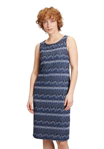 Cartoon Damen Jerseykleid ohne Arm Blau/Blau,38