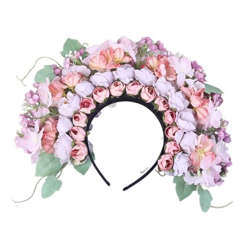 Elegante Seidenblumen-Haarbänder, doppelseitig, Blumen-Haarnadel-Accessoire, bunte Blumen-Haardekoration für Festivals, modisches Haar