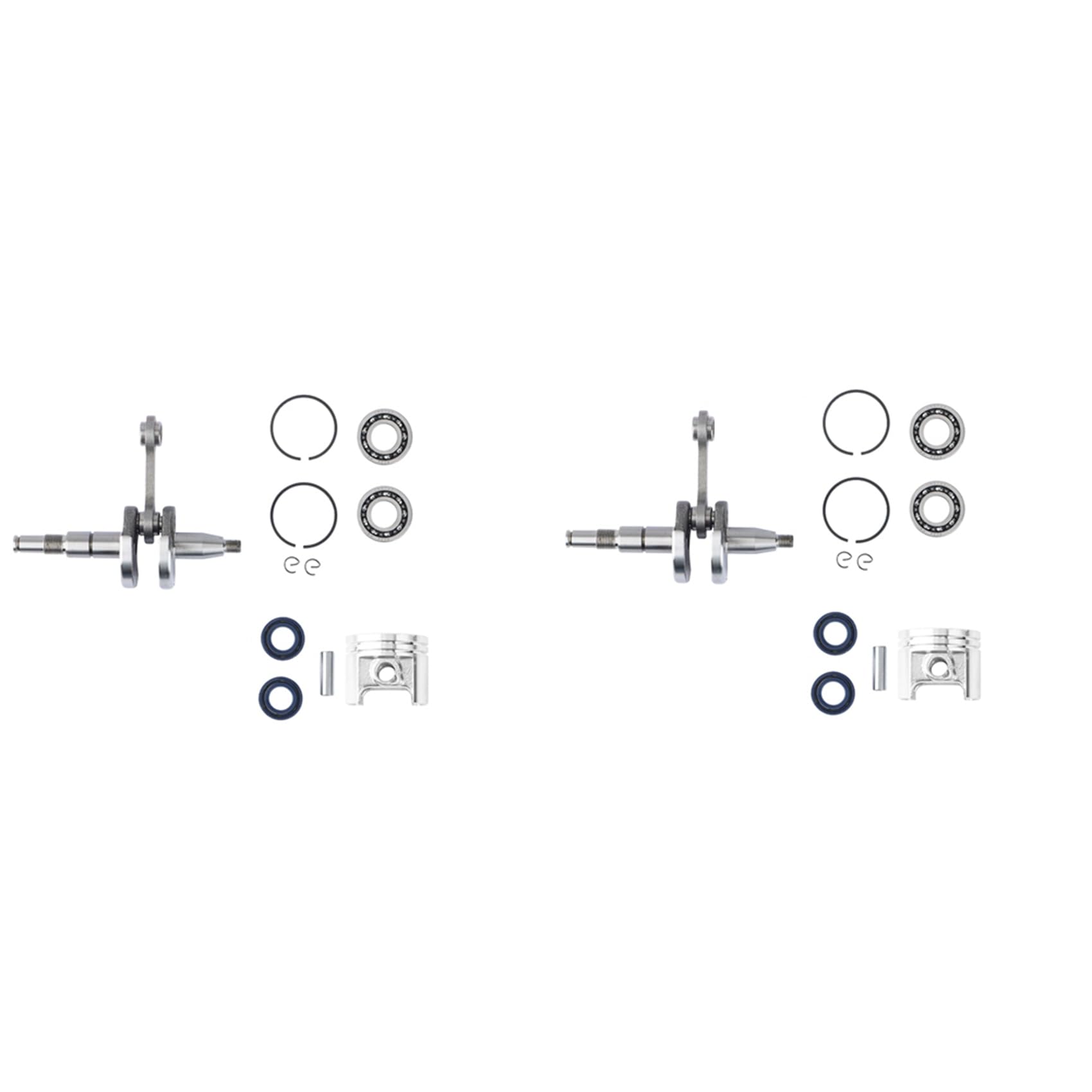 Toranysadecegumy Kurbelwellen-Kurbellager-Öldichtung & 37 mm Kolbenring-Set, passend für MS170 MS 170 017 Kettensägen-Motorteile, 2 Stück