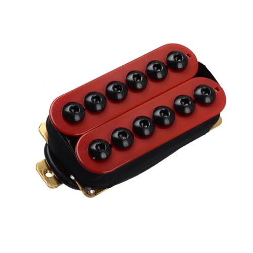 Einstellbare Metall-Doppelspulen-Tonabnehmer Für E-Gitarre, Humbucker-Zubehör e gitarren tonabnehmer (Color : Neck Pickup)