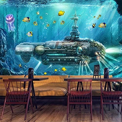 U-Boot-Welt 3D Tapeten Wanddekoration Fototapete Sofas Wohnzimmer Wandbild Schlafzimmer-200cm×140cm