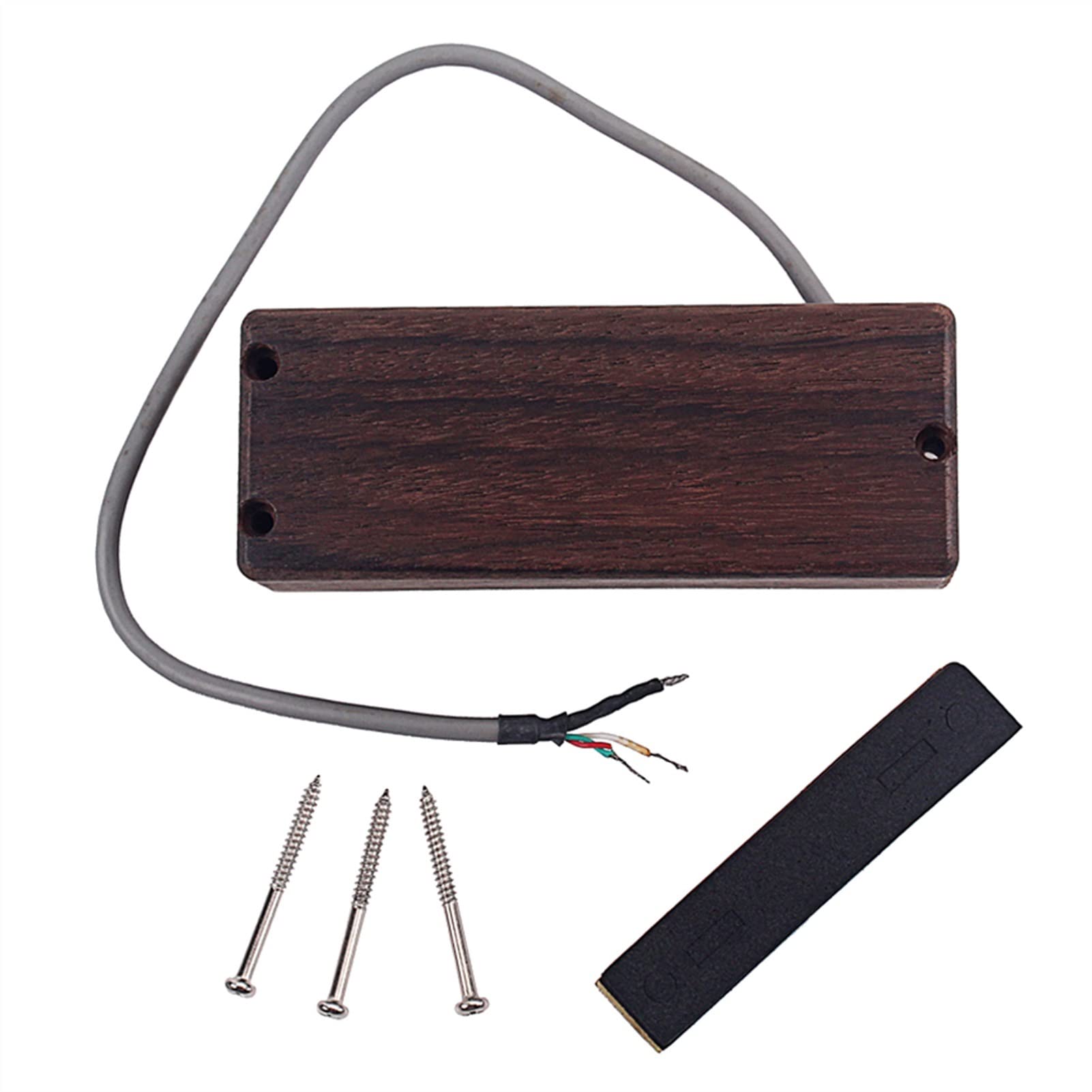 ZENGXUE Bass-Pickup- Set Für 4-Saitengitarre, Humbucker, Palisander 1pc Humbucker Tonabnehmer Set