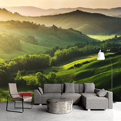 XLMING Grüne Landschaft Mit Bergen Und Wäldern 3D Tapete Wohnzimmer Sofa Schlafzimmer Esszimmer Home Dekoration Wand-150cm×105cm