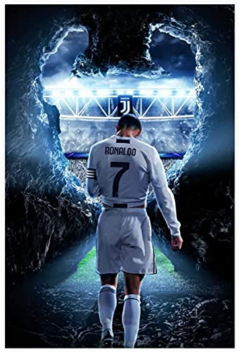 5D Diamant Painting Set FüR Erwachsene Und Kinder Fußball Fußballspieler Cristiano Ronaldo Farbe 31 DIY Diamond Painting Kristall Strass Diamant Stickerei GemäLde 15.7"x19.7"(40x50cm) Kein Rahmen