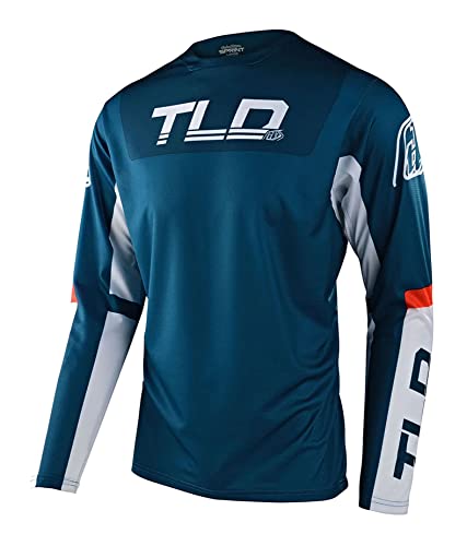 MTB jersey TLD SPRINT FRACTURA breathable with long sleeves