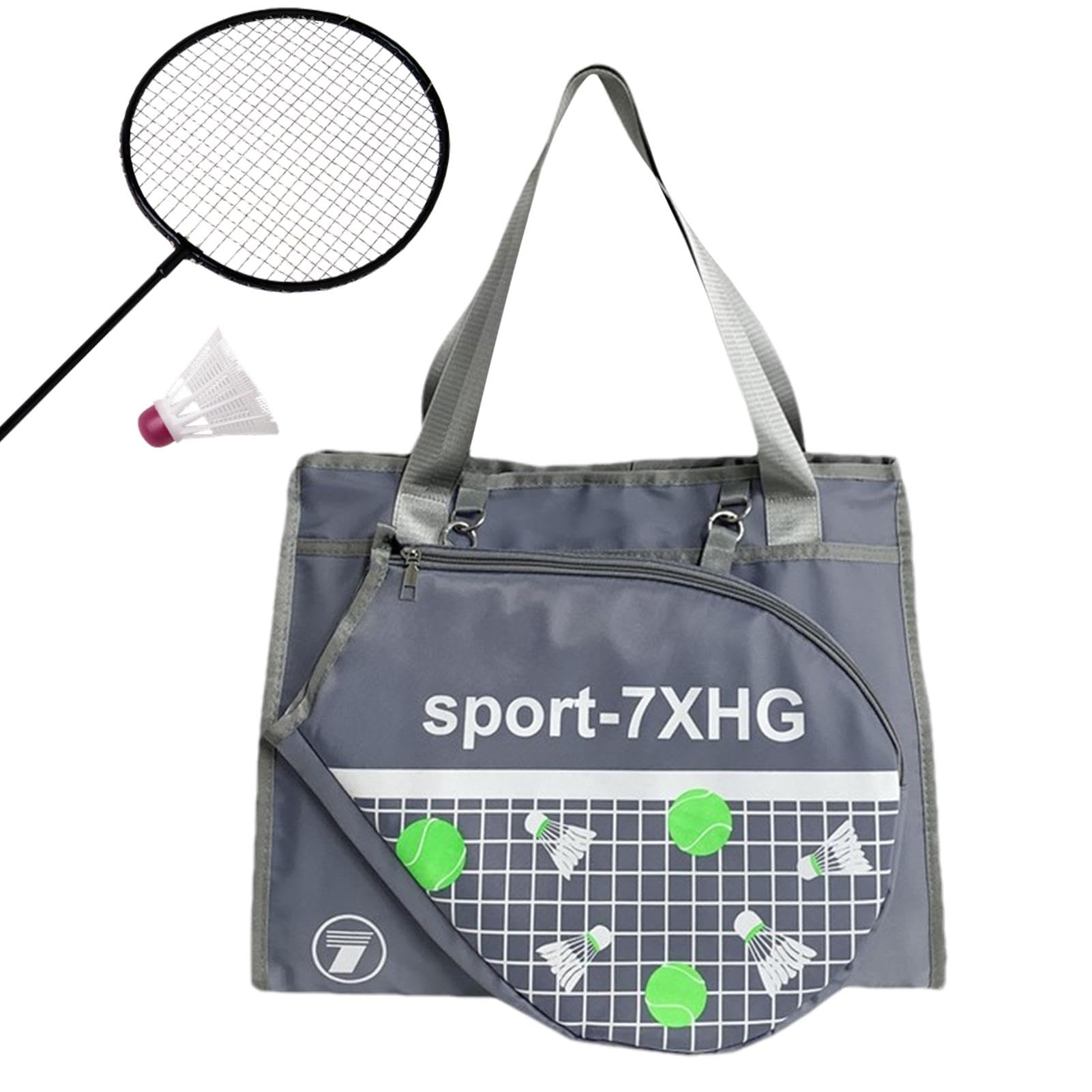 Nbhuiakl Tennis-Einkaufstasche | Leichte Badminton-Tasche, Tennis-Rucksack mit großem Fassungsvermögen | Wasserdichter Badminton-Rucksack, Tennis-Tragetasche für Basketball, Fußball