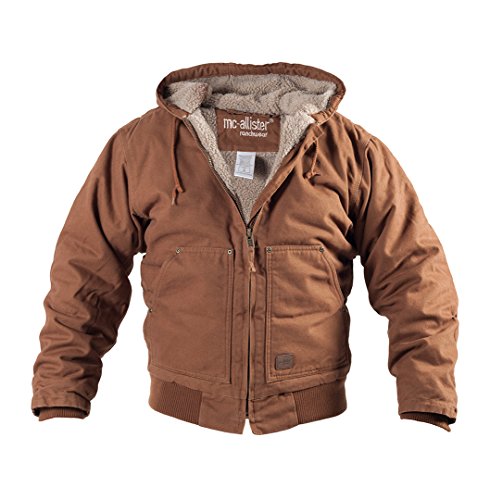 Winterjacke Ranchwear Jacke "Montana" mit Kapuze und Futter (US-Worker Braun, S)